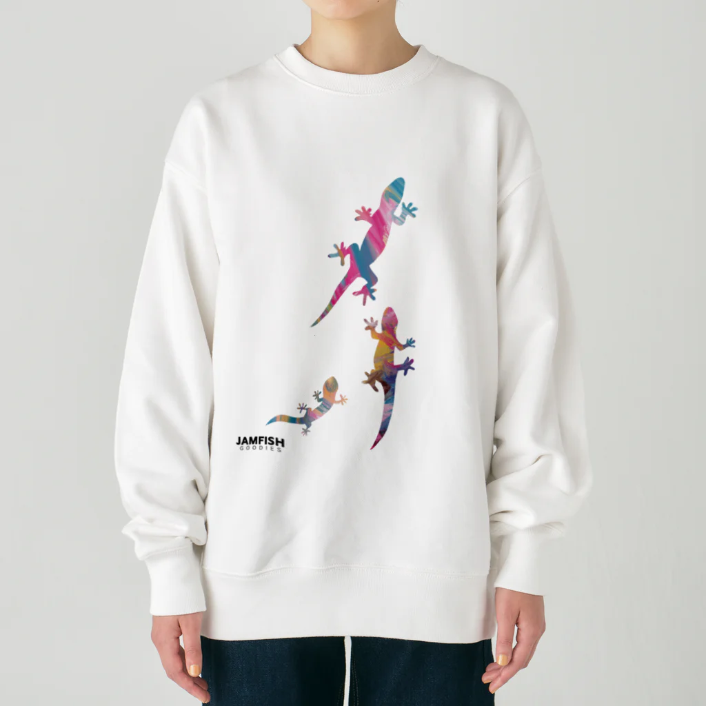 jamfish_goodiesのCOLORトカゲFAMILY Heavyweight Crew Neck Sweatshirt