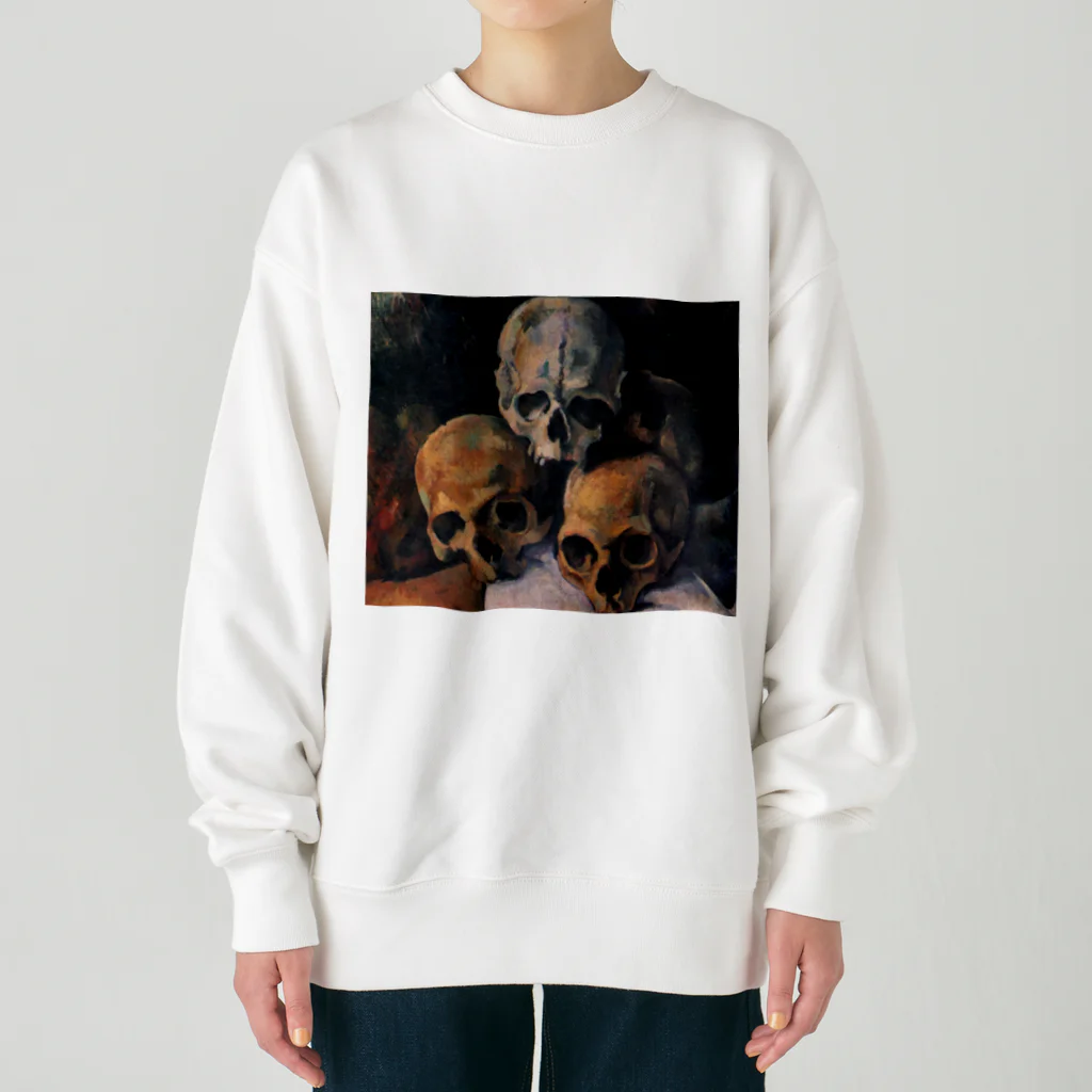 世界美術商店の積み重ねた骸骨 / Pyramid of Skulls Heavyweight Crew Neck Sweatshirt