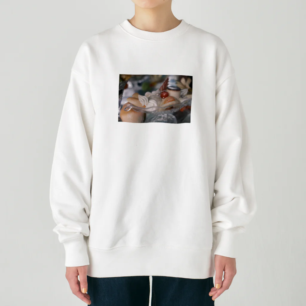 sacoccoの食品サンプル　プリンアラモード Heavyweight Crew Neck Sweatshirt