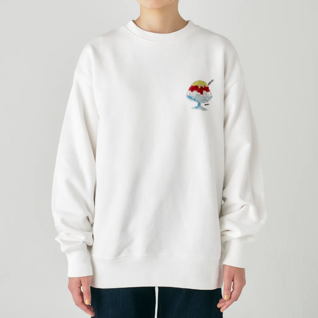 suisuiのいちご練乳かき氷 Heavyweight Crew Neck Sweatshirt