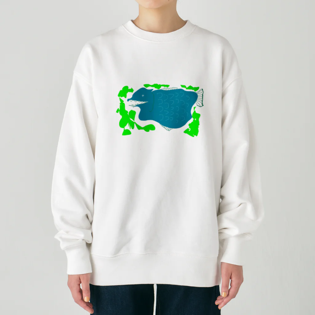 dot_exampleのさかな Heavyweight Crew Neck Sweatshirt