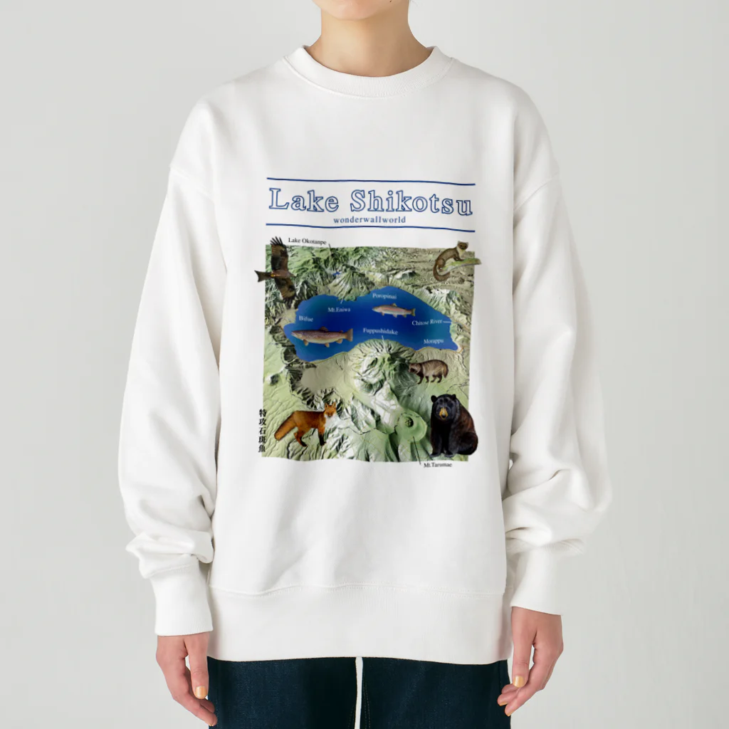 インドくんのLakeShikotsu Heavyweight Crew Neck Sweatshirt