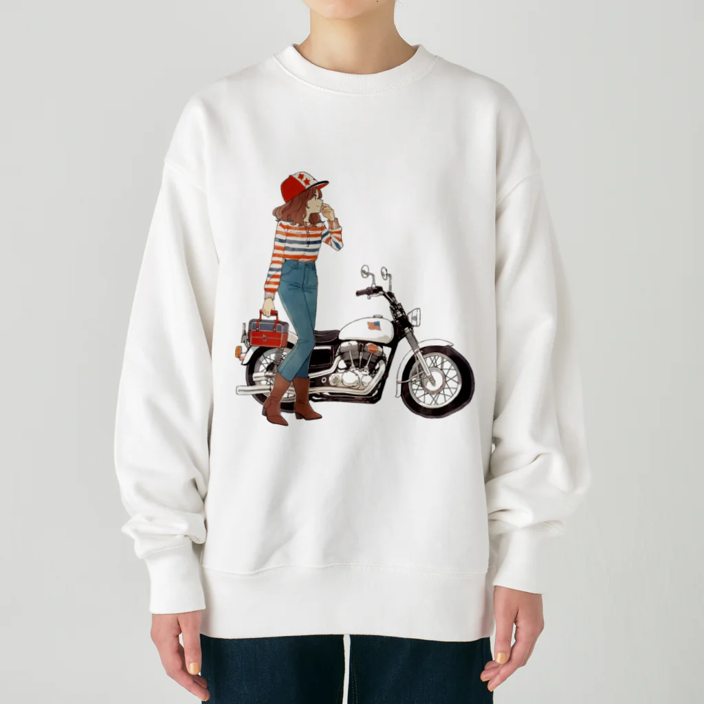 桜音ことこ企画のお気に入りのバイク Heavyweight Crew Neck Sweatshirt