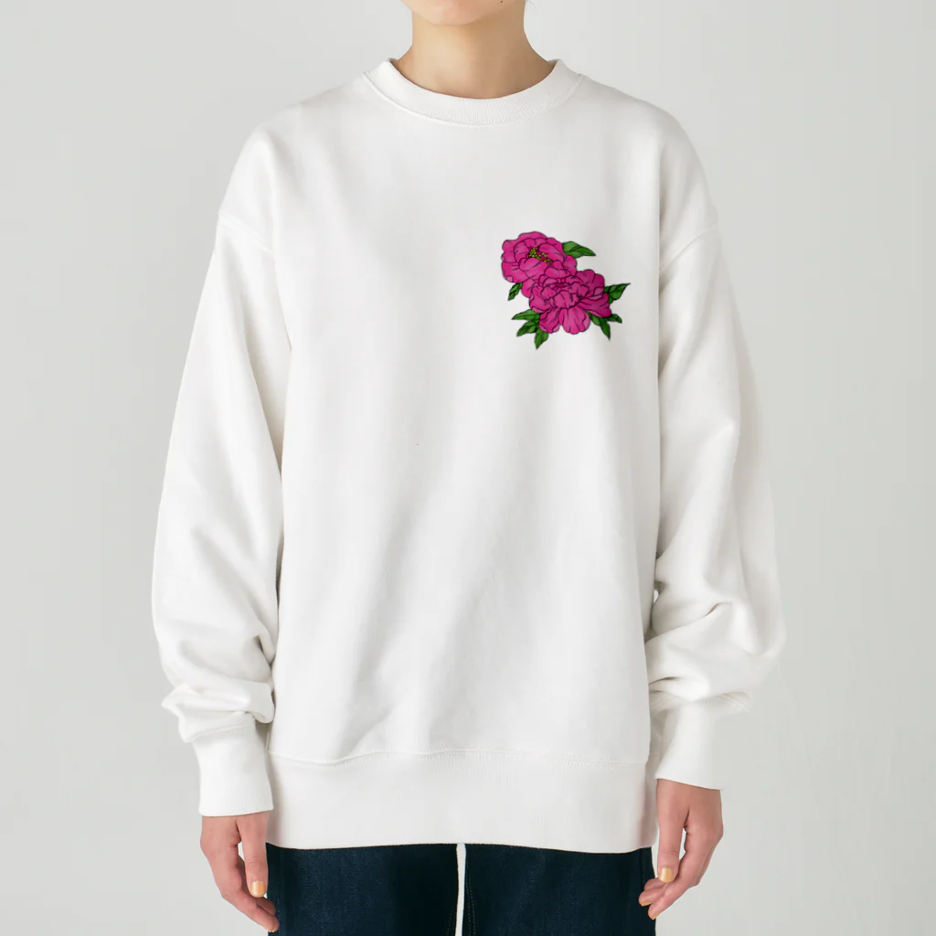 YASUPLANTS&AQUAの牡丹 Heavyweight Crew Neck Sweatshirt