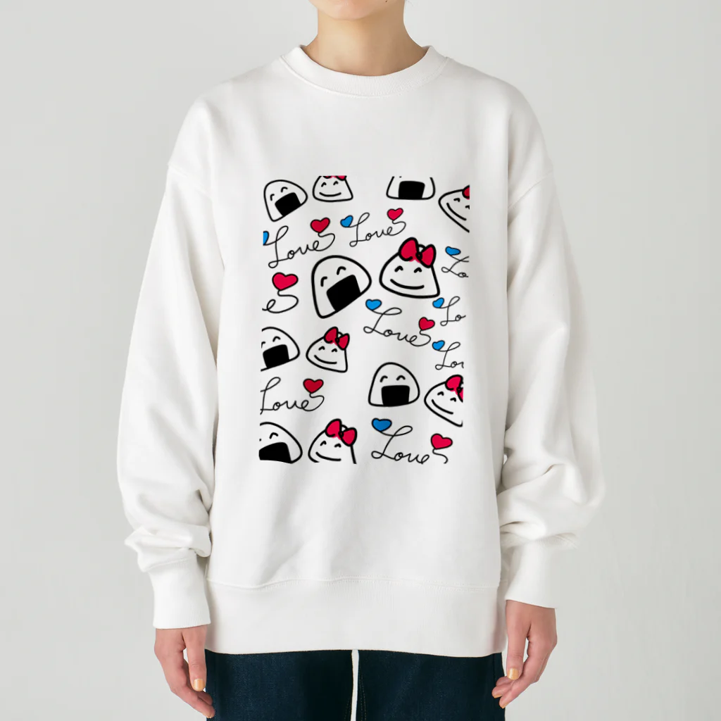 タカのおにぎりlove Heavyweight Crew Neck Sweatshirt