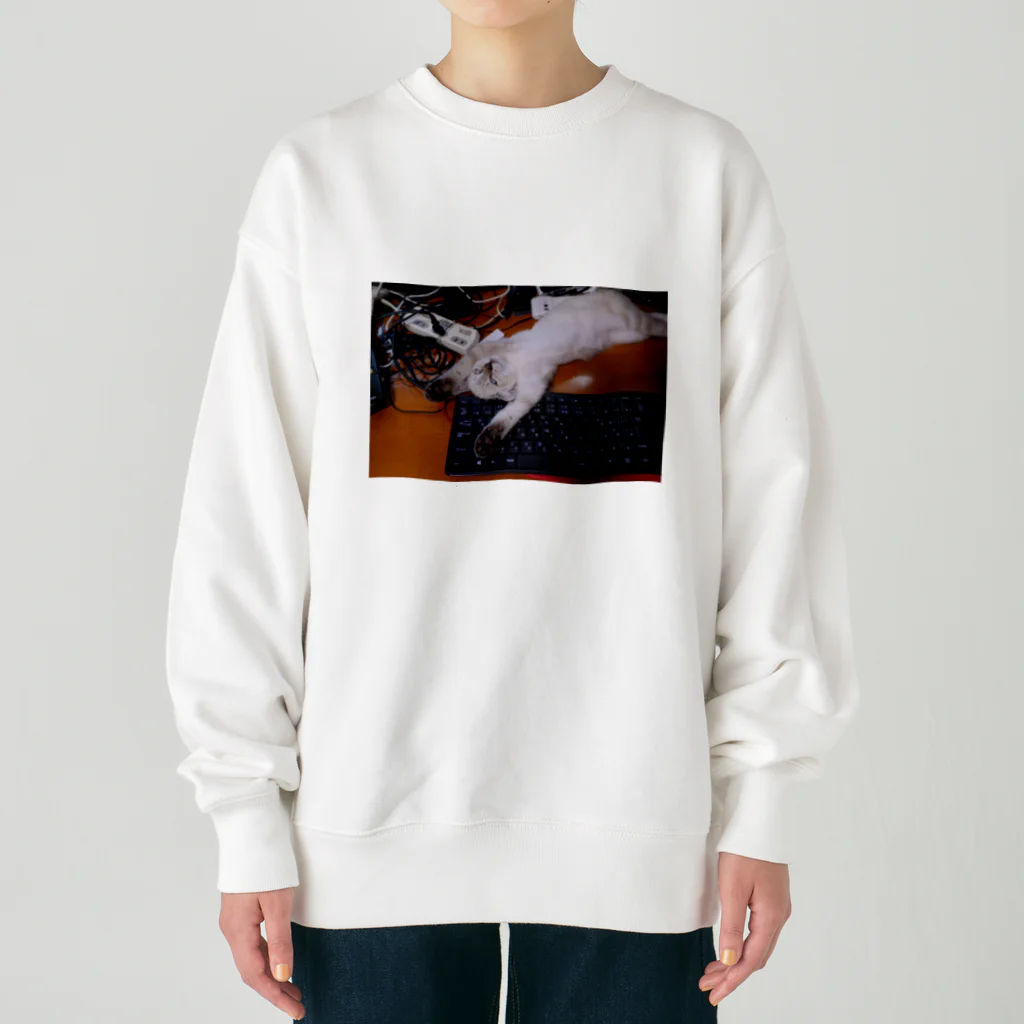 僕の撮る猫は可愛くないのMamekan Heavyweight Crew Neck Sweatshirt