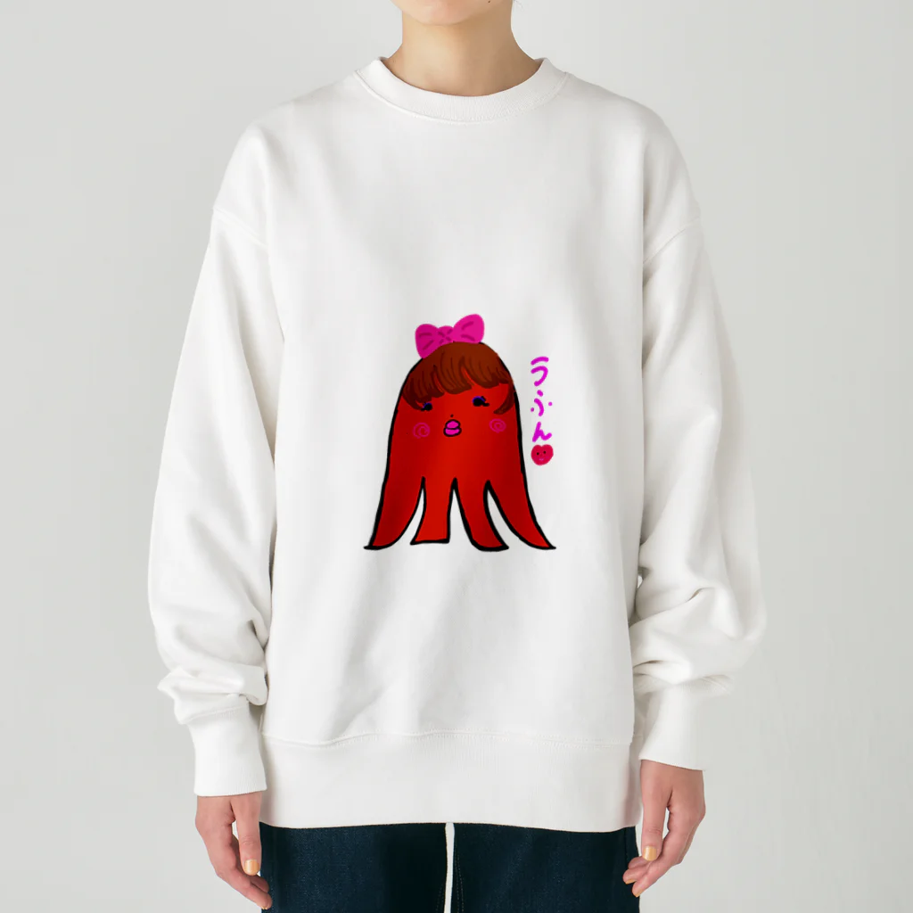 とんちゃんのお姉さんウィンちゃんとハートちゃん Heavyweight Crew Neck Sweatshirt