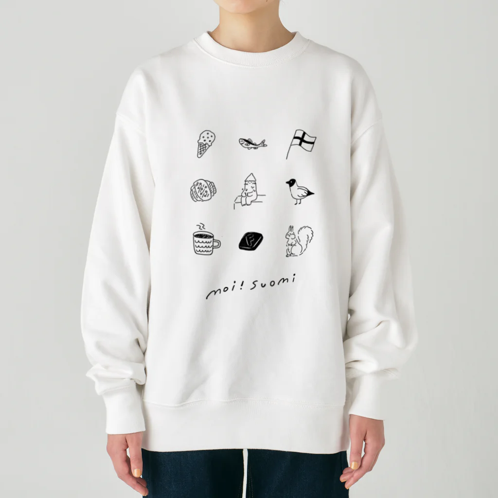 Lumikko KauppaのMoi! Suomi Heavyweight Crew Neck Sweatshirt