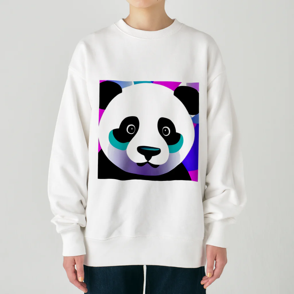 クリエイティブ・クリーチャーショップの蛍光ポップPANDA Heavyweight Crew Neck Sweatshirt