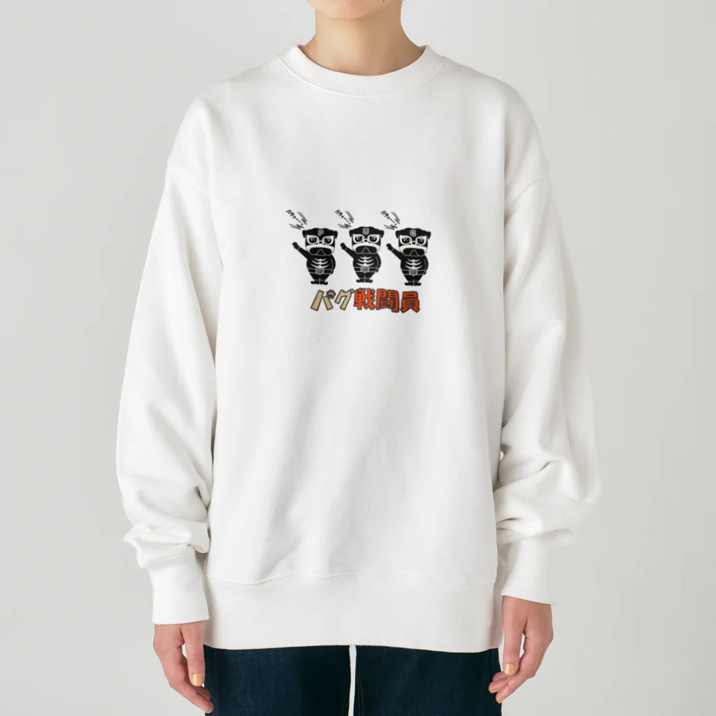 ateliersunrise_kenkenのパグ戦闘員 Heavyweight Crew Neck Sweatshirt