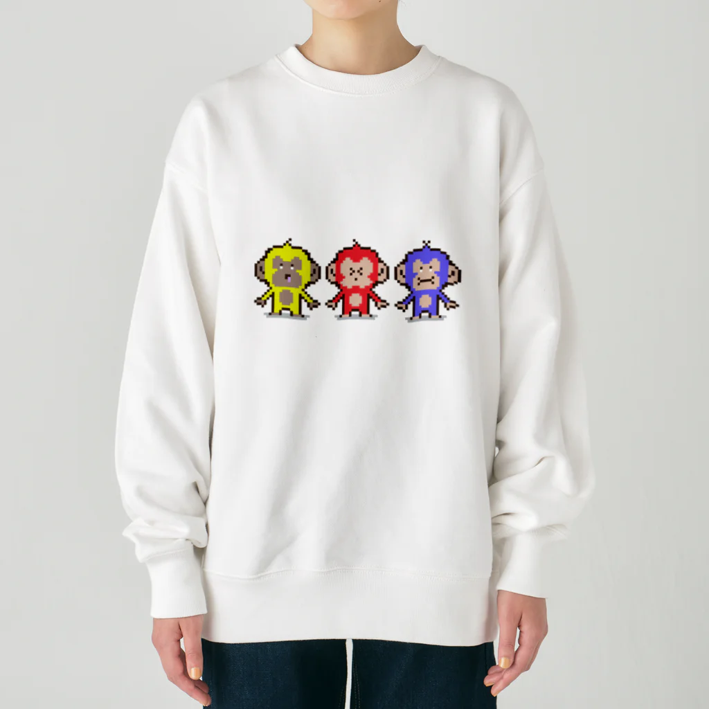 あにふでぃの三猿 Heavyweight Crew Neck Sweatshirt