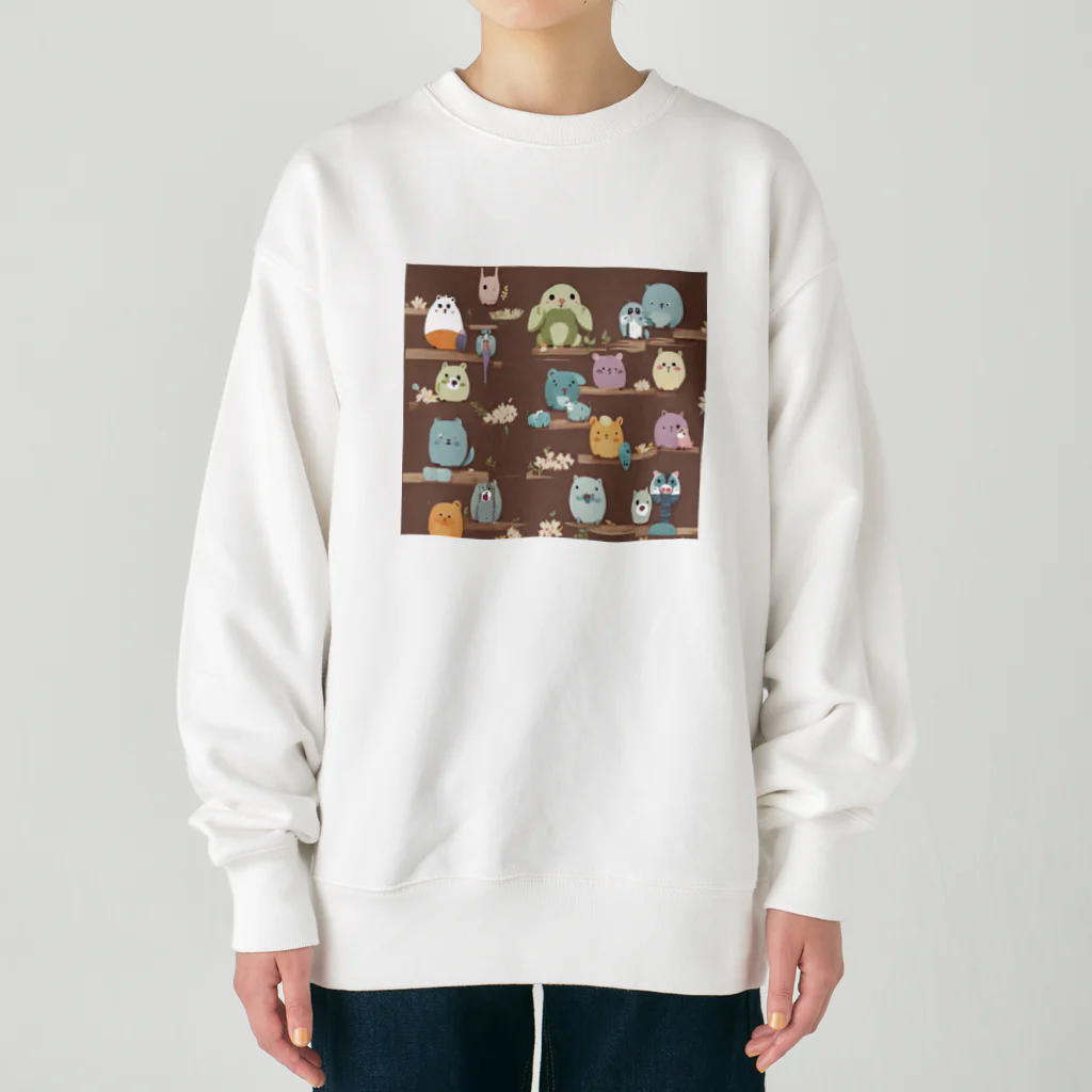 my-jpの不思議アニマルズ Heavyweight Crew Neck Sweatshirt