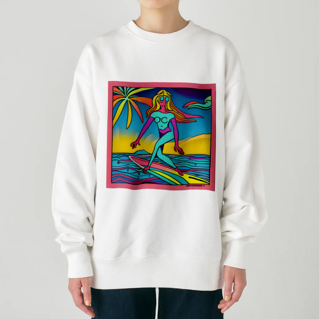 COCOSURFのサイケデリックCOCO Heavyweight Crew Neck Sweatshirt