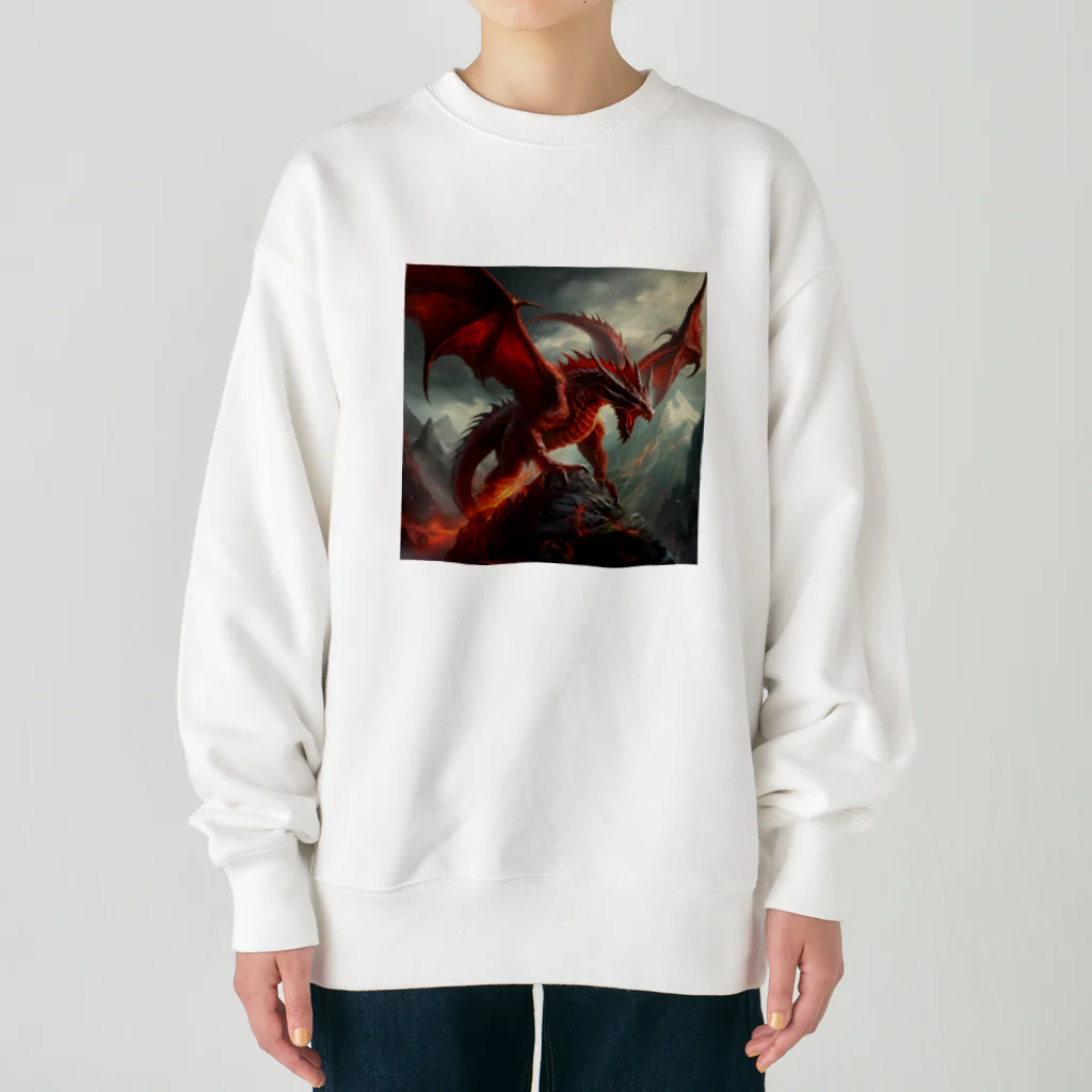 yoshi197822の古代の火竜 Heavyweight Crew Neck Sweatshirt