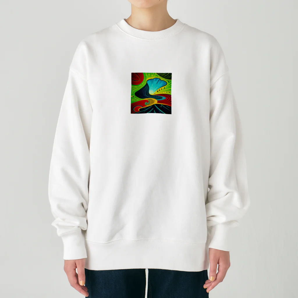 cosmos9の宇宙の広がり Heavyweight Crew Neck Sweatshirt