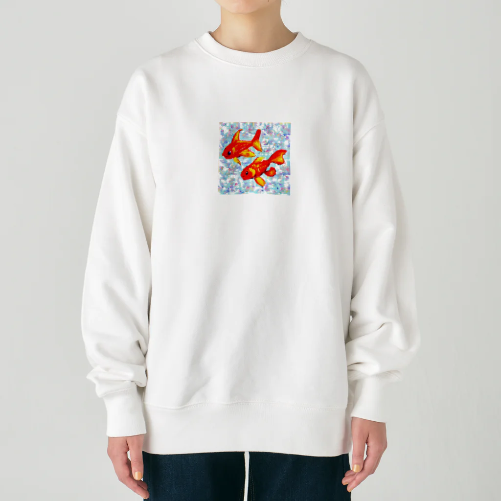 ZUKASAMAの金魚のカップル Heavyweight Crew Neck Sweatshirt