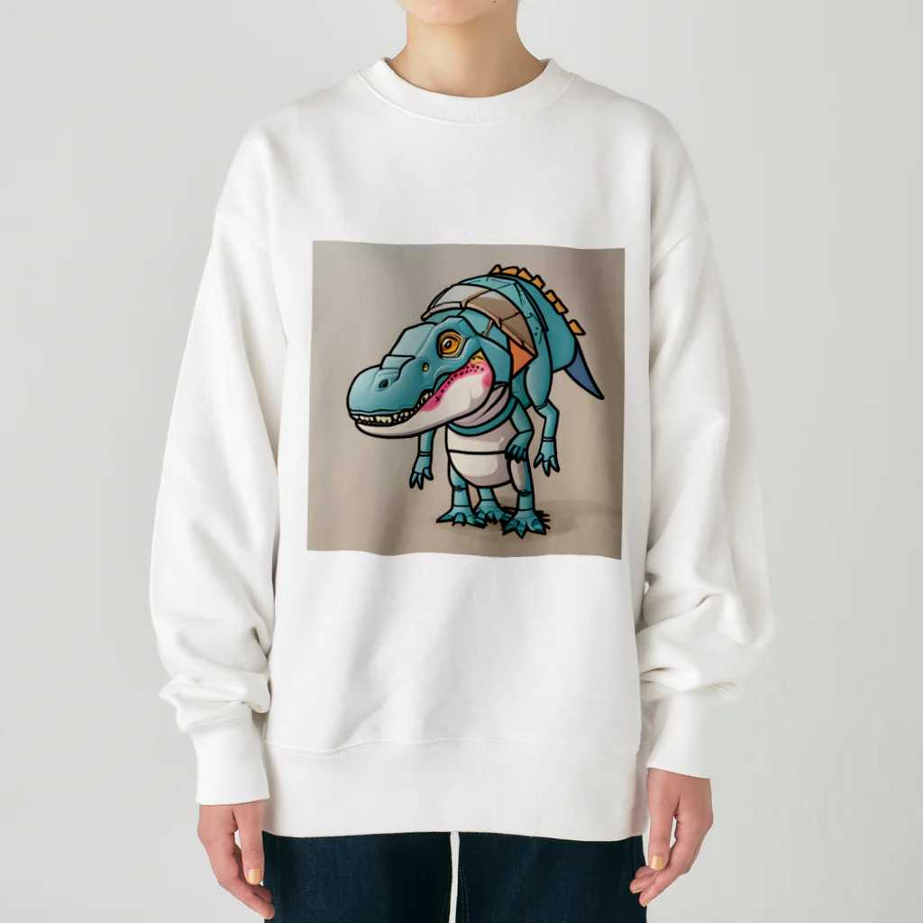 ゆるっと個性のT-Rexアリゲーター Heavyweight Crew Neck Sweatshirt