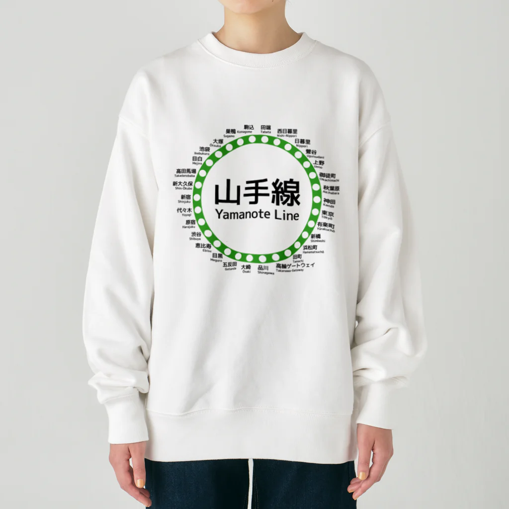 DRIPPEDのJR山手線路線図 Heavyweight Crew Neck Sweatshirt