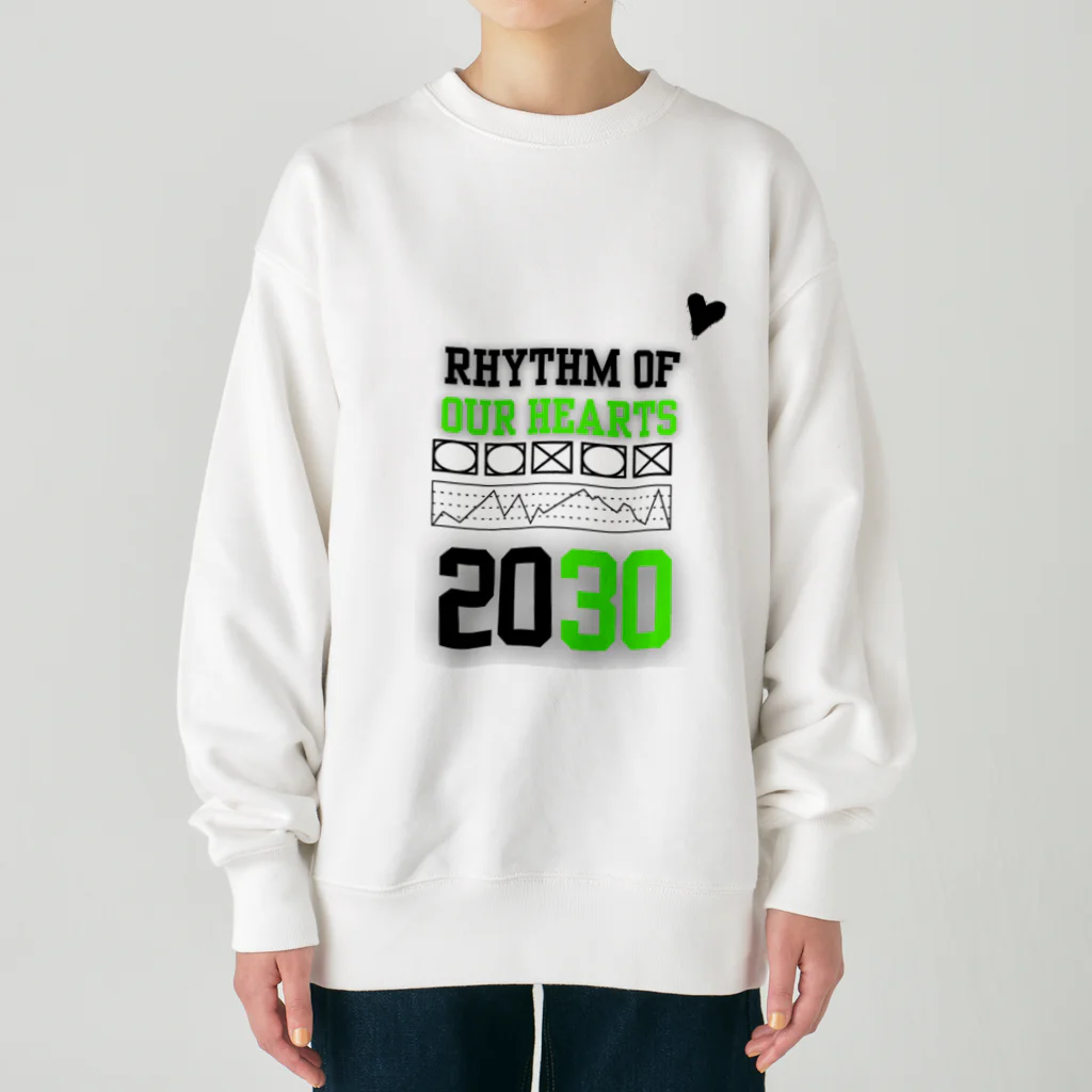 show.のRHYTHM OF 2030 Heavyweight Crew Neck Sweatshirt