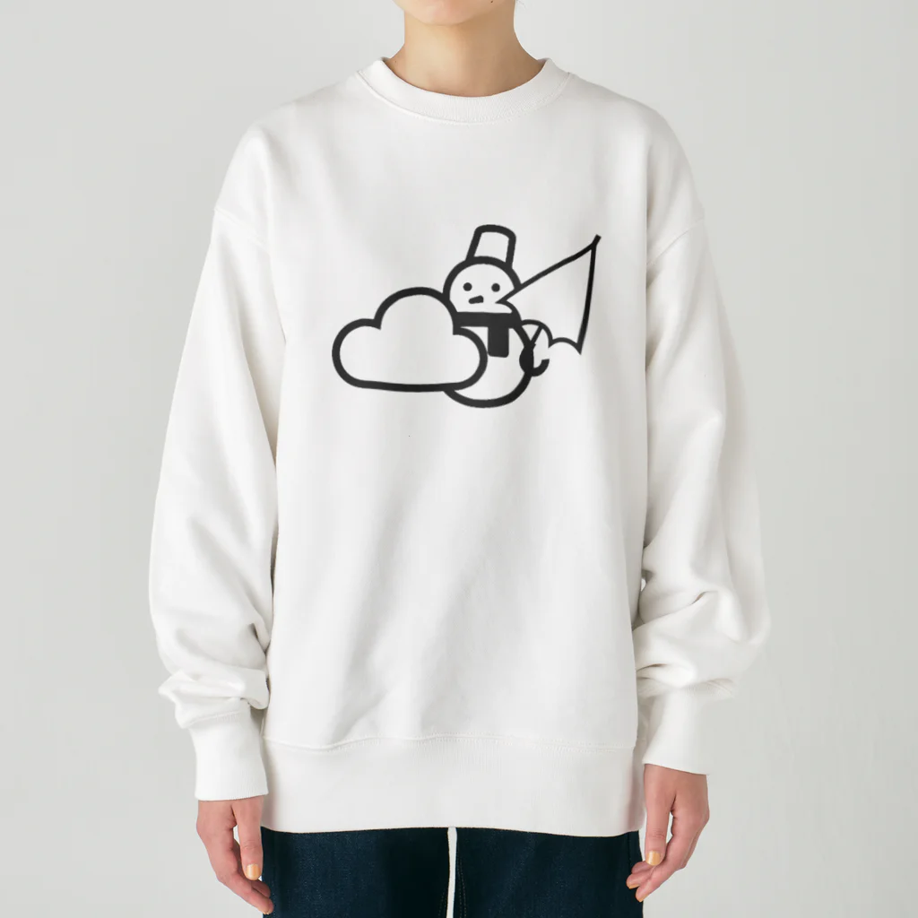 metametalの勇者雪だるま Heavyweight Crew Neck Sweatshirt