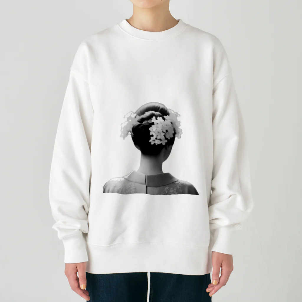 UFUYA　Worksの後ろ姿美人 Heavyweight Crew Neck Sweatshirt