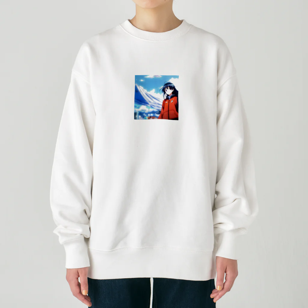 バーチャルライフ。のバーチャル少女 Heavyweight Crew Neck Sweatshirt