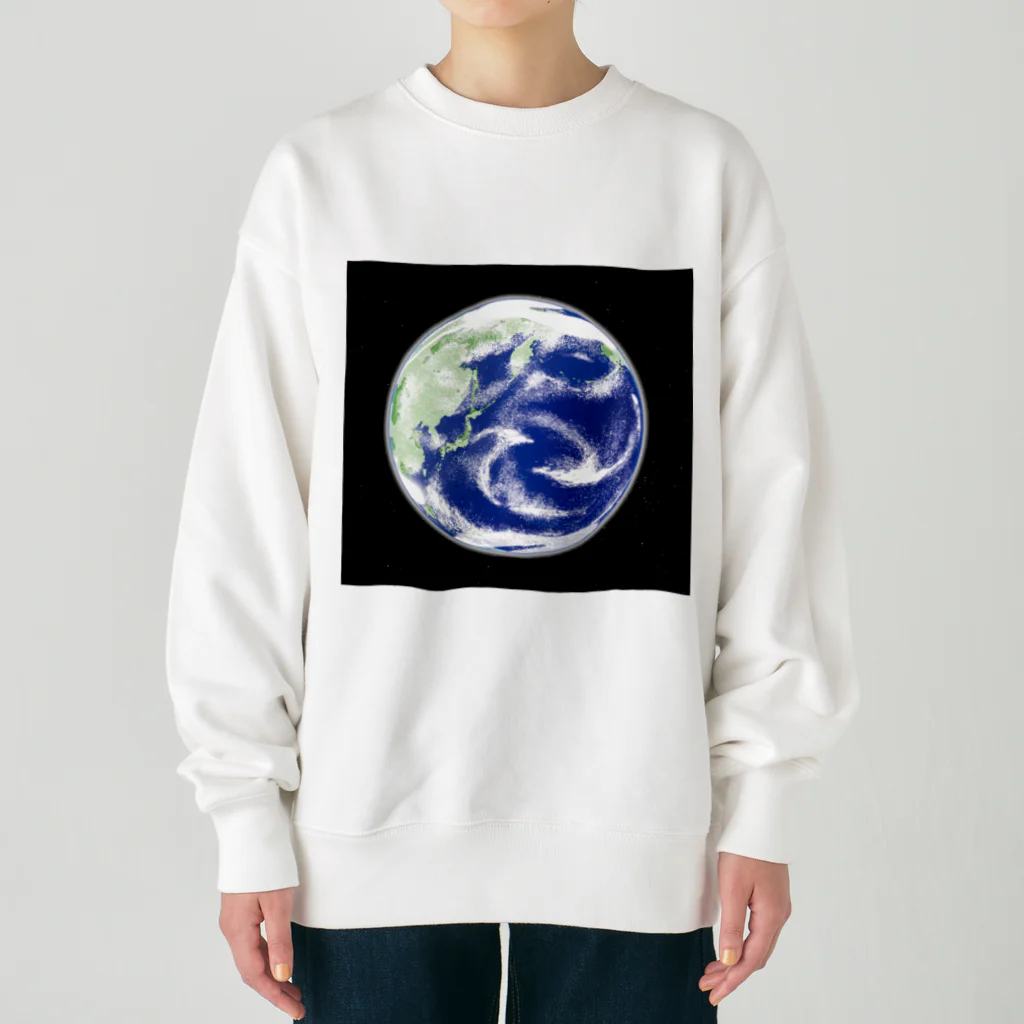 soundmobuの地球と星たち Heavyweight Crew Neck Sweatshirt