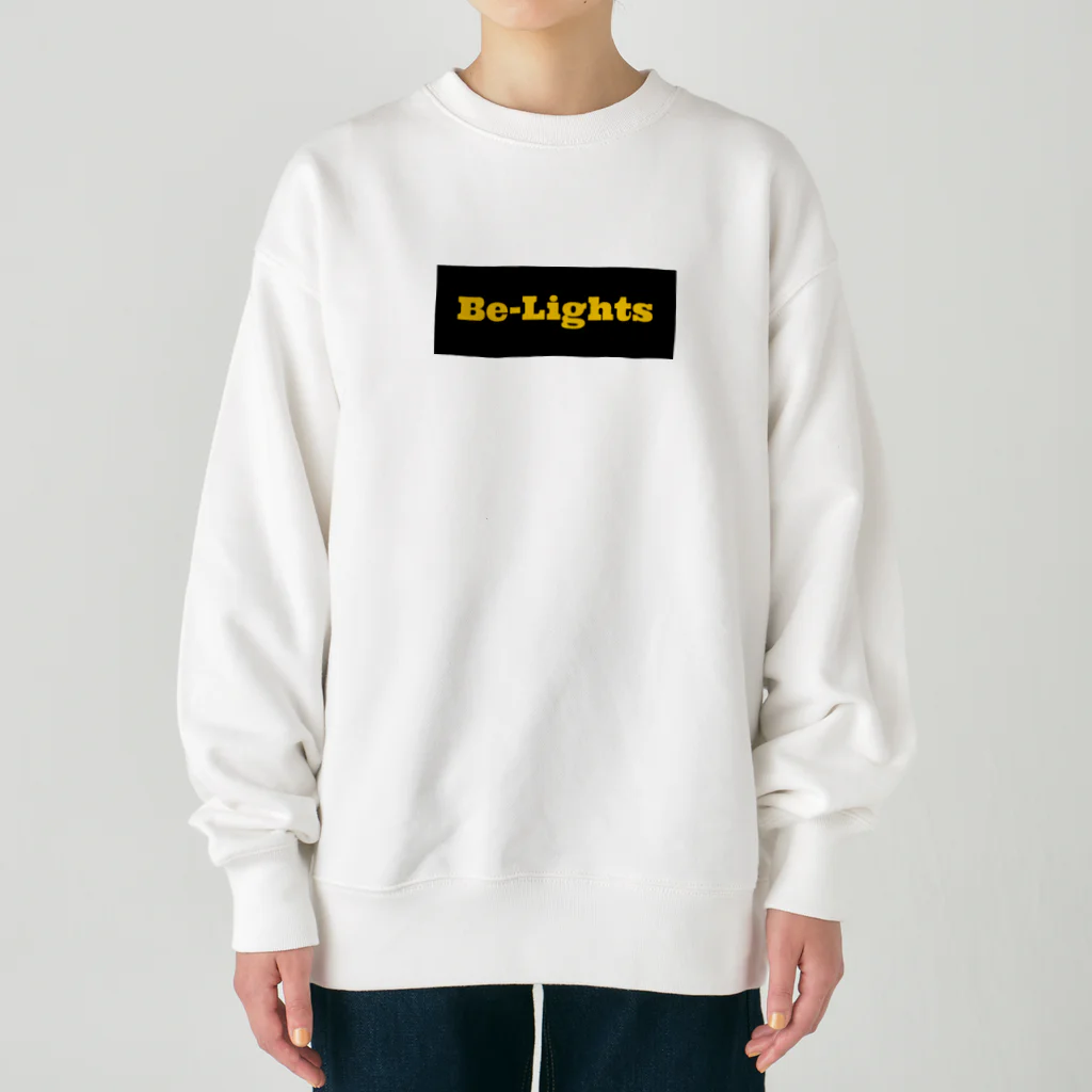 ジュニアマーチングバンド“Be-Lights”の文字ロゴバージョン｜黒 Heavyweight Crew Neck Sweatshirt