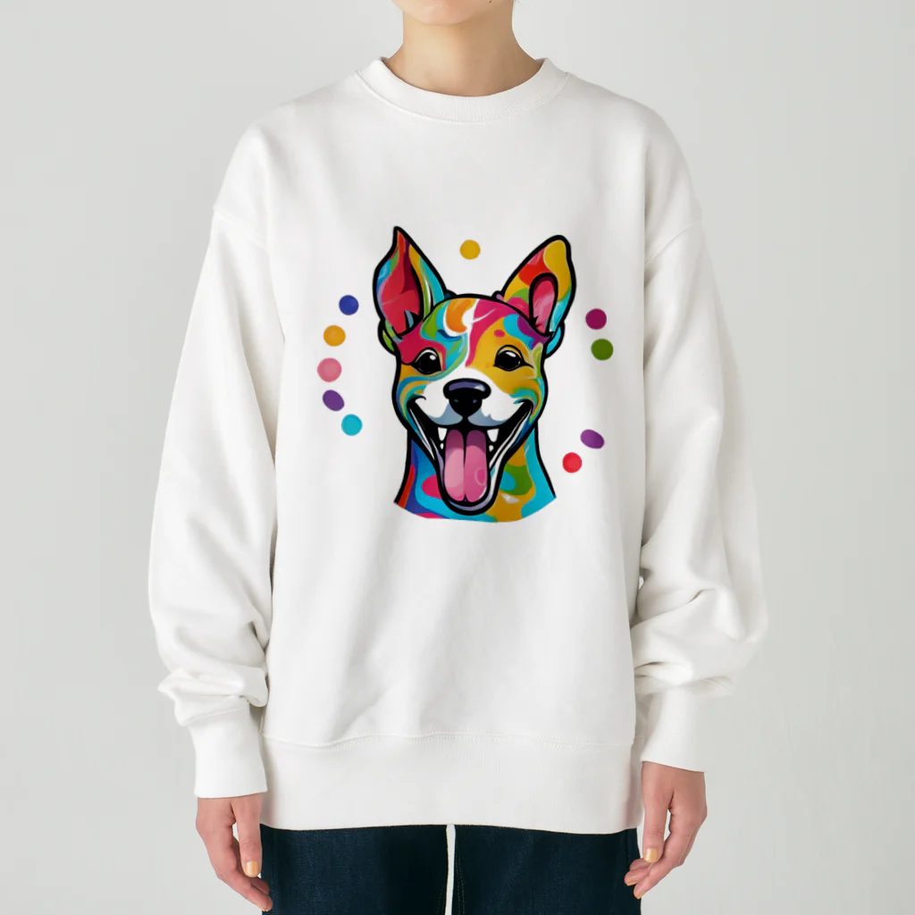 ハッピー・ディライト・ストアの癒しの犬グッズ Heavyweight Crew Neck Sweatshirt