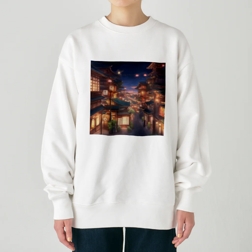 Tentative_Sensationのエモい街 Heavyweight Crew Neck Sweatshirt