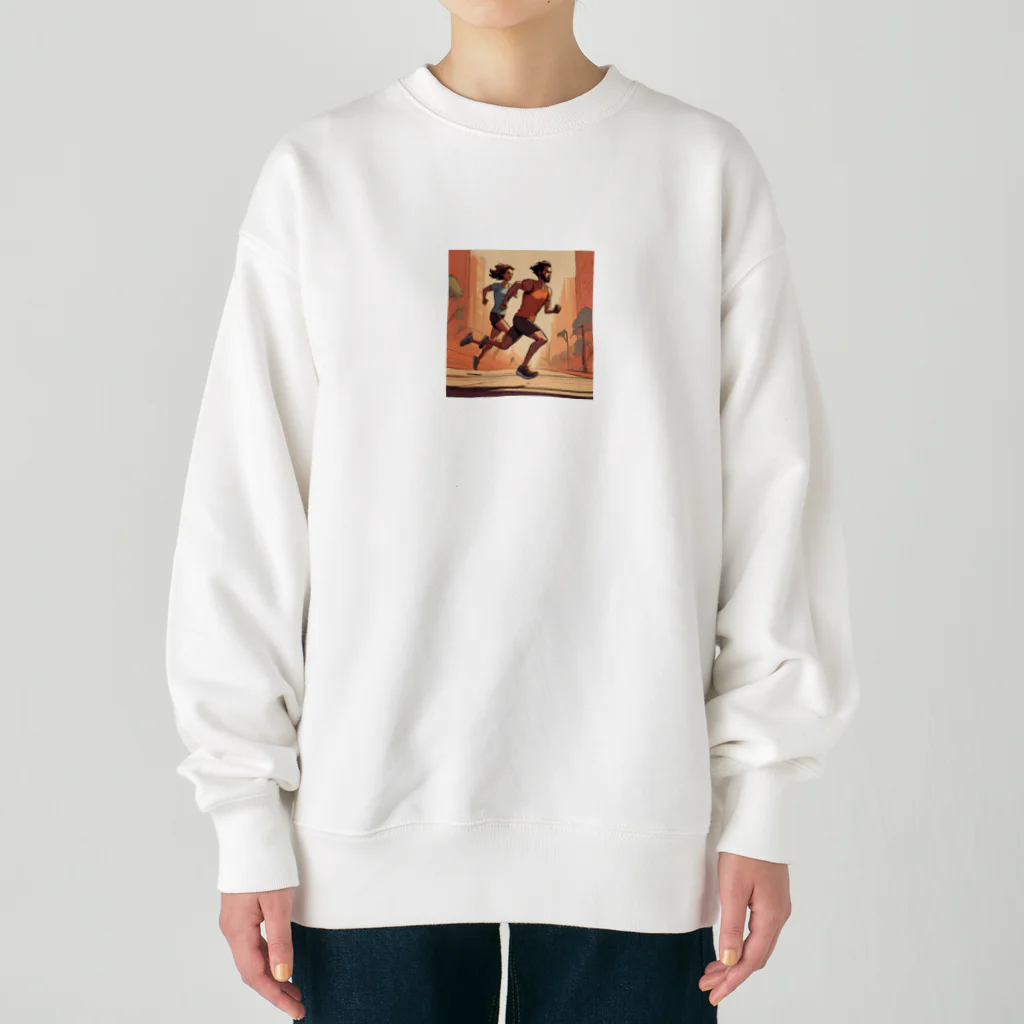 N氏のデザイン倉庫(Mr. N's Design Warehouse)のランニング好きの君へ Heavyweight Crew Neck Sweatshirt