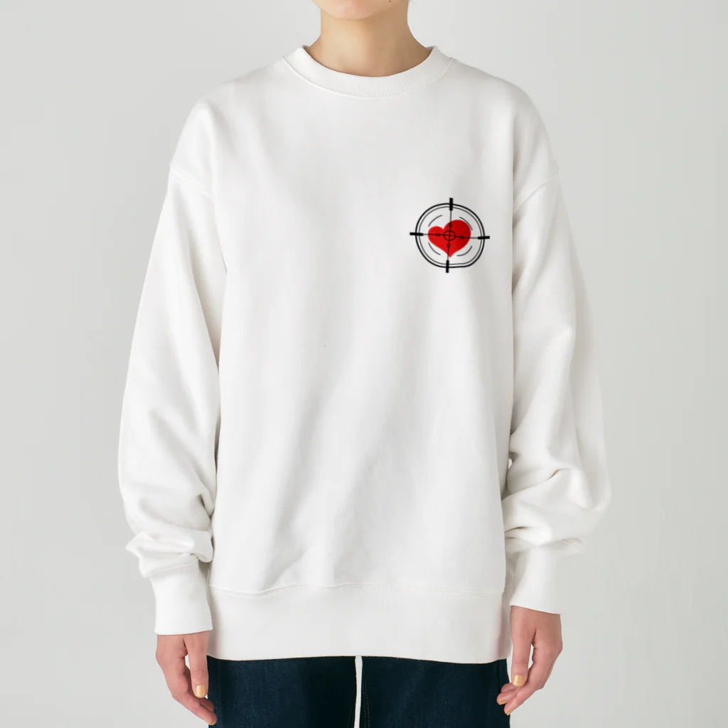 ウサギとカメとヒツジの狙われているハート Heavyweight Crew Neck Sweatshirt