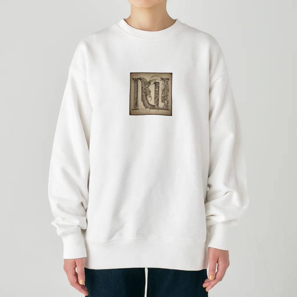 LEONの古代文字 Heavyweight Crew Neck Sweatshirt