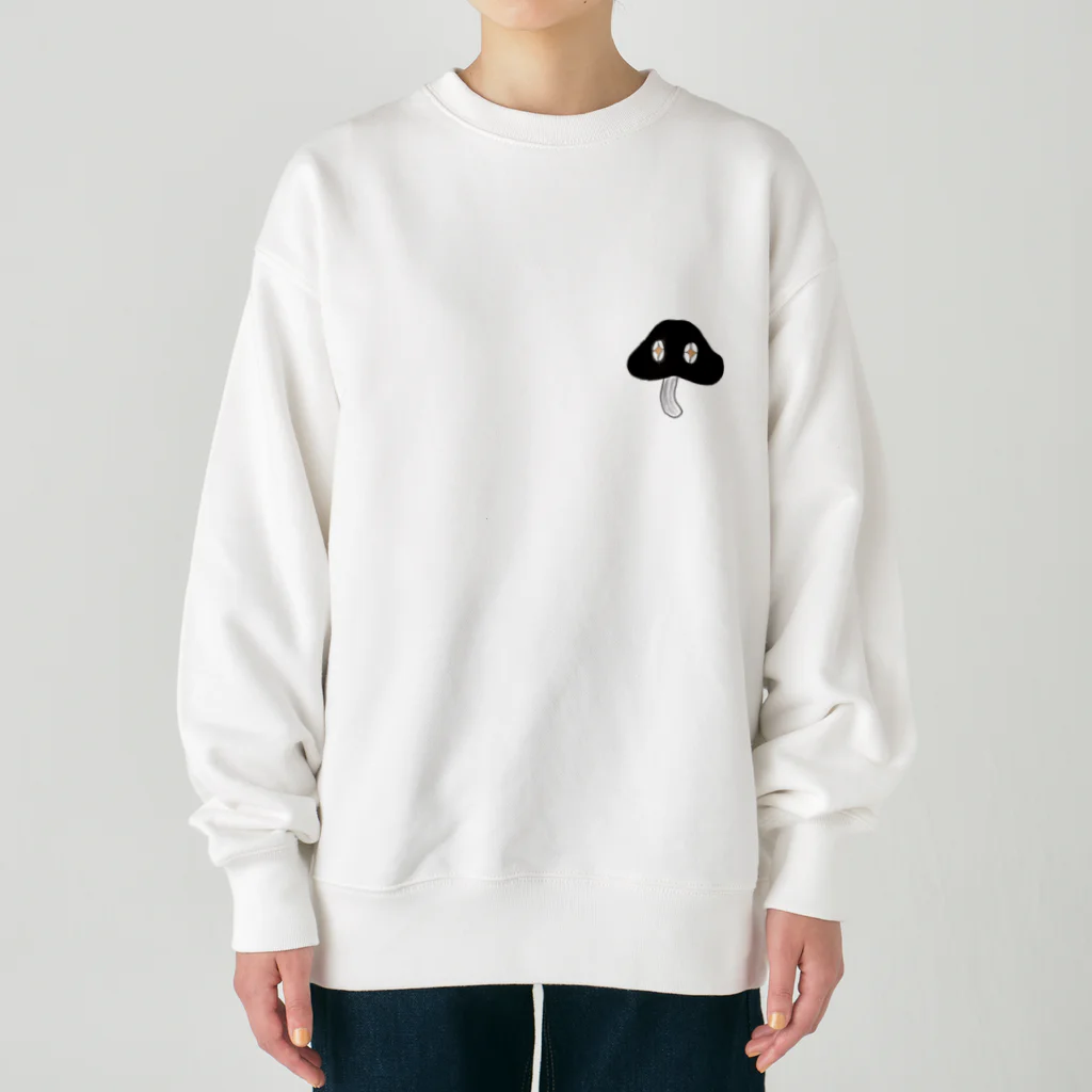 眼帯女子部の毒しいたけ Heavyweight Crew Neck Sweatshirt