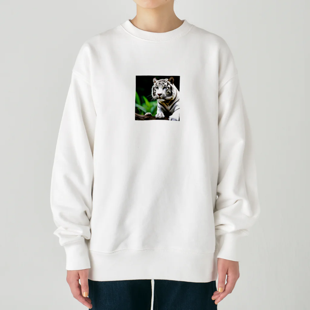 ショップルのホワイトタイガー グッズ プレミアムコレクション Heavyweight Crew Neck Sweatshirt