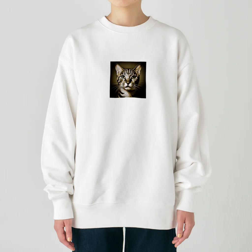 9neko6のサバンナキャット Heavyweight Crew Neck Sweatshirt