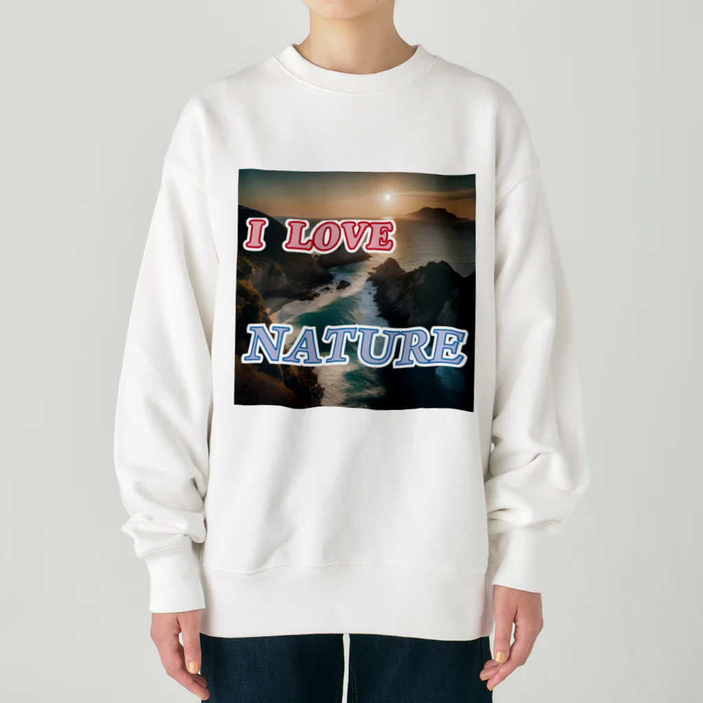 wataru-ingのI LOVE NATURE Heavyweight Crew Neck Sweatshirt