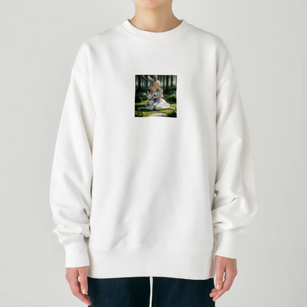 フウマショプの姉妹とうさチャン Heavyweight Crew Neck Sweatshirt