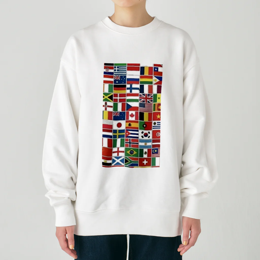 KOUJI NET ORIGINAL SHOPの世界の国旗 Heavyweight Crew Neck Sweatshirt