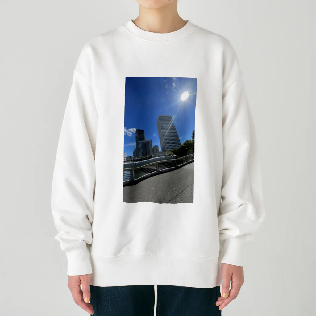 マツリのフォトショップのビルの写真 Heavyweight Crew Neck Sweatshirt