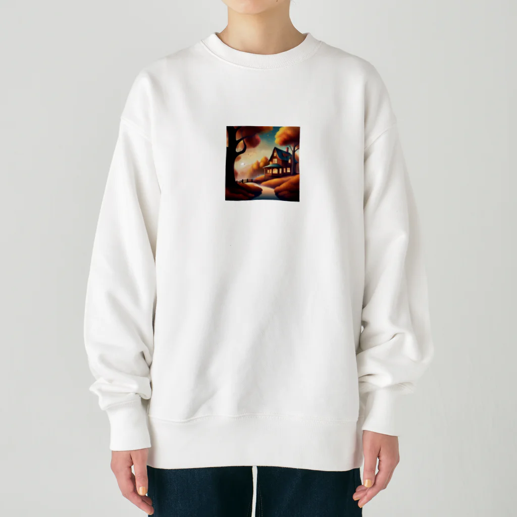 ワンダーワールド・ワンストップの秋の風景 Heavyweight Crew Neck Sweatshirt