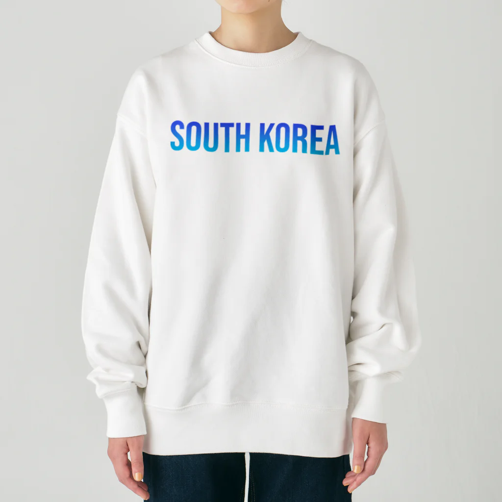 ON NOtEの大韓民国 ロゴブルー Heavyweight Crew Neck Sweatshirt