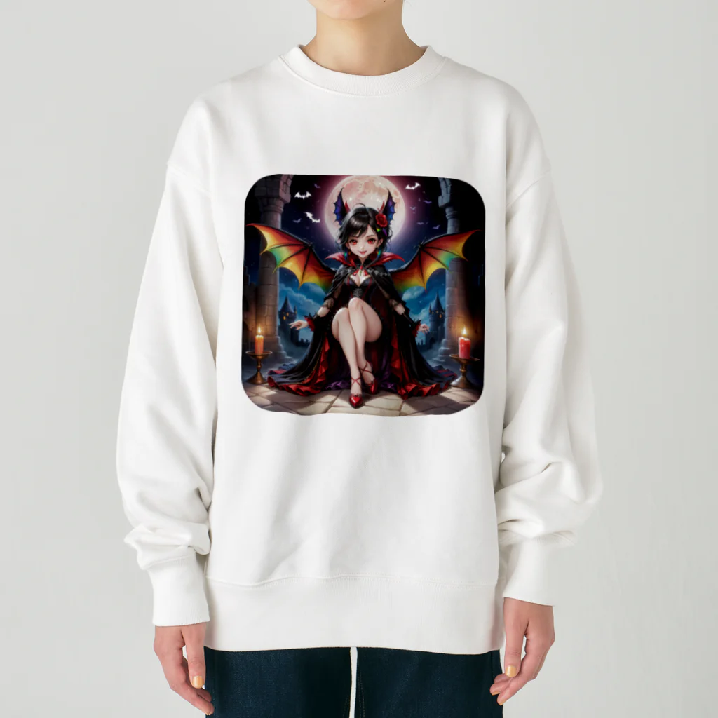 NexDreamの妖精のハロウィンフェス（吸血鬼） Heavyweight Crew Neck Sweatshirt