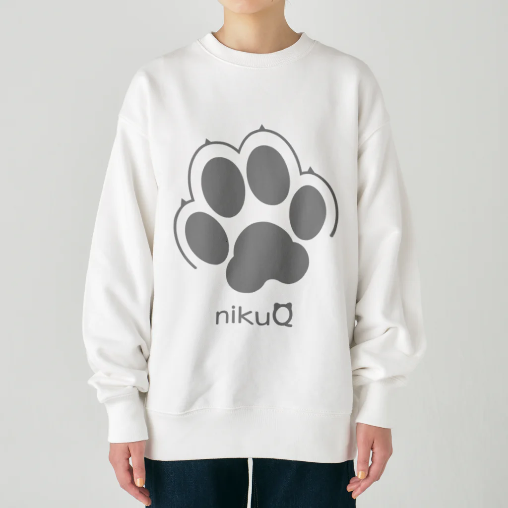 WebArtsの肉球をモチーフにしたオリジナルブランド「nikuQ」（犬タイプ）です Heavyweight Crew Neck Sweatshirt