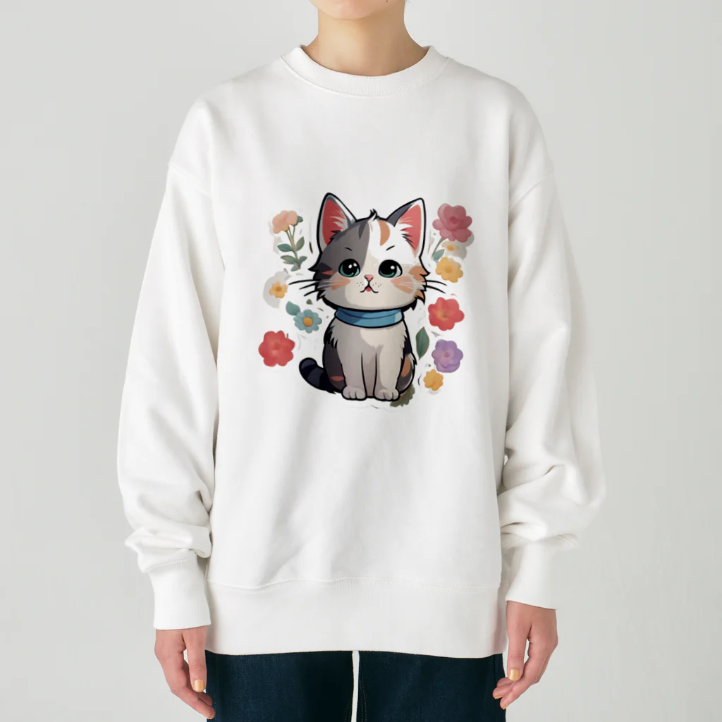 ManmaruShopのちびねこシリーズ4 Heavyweight Crew Neck Sweatshirt