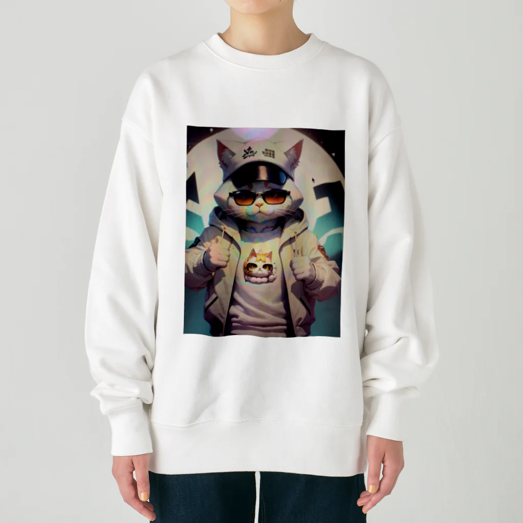 mamichin1122のドラ猫ギャング Heavyweight Crew Neck Sweatshirt