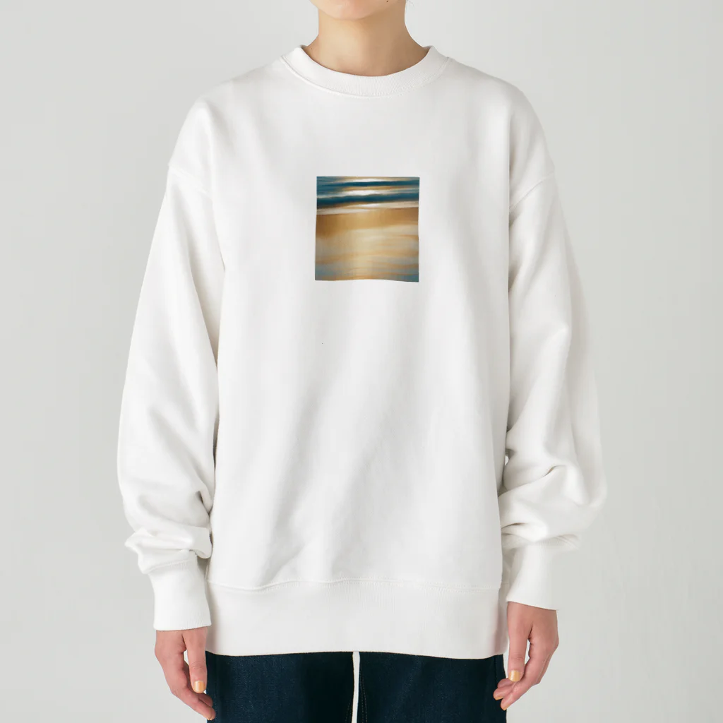 moribouの海岸線のイラストグッズ Heavyweight Crew Neck Sweatshirt