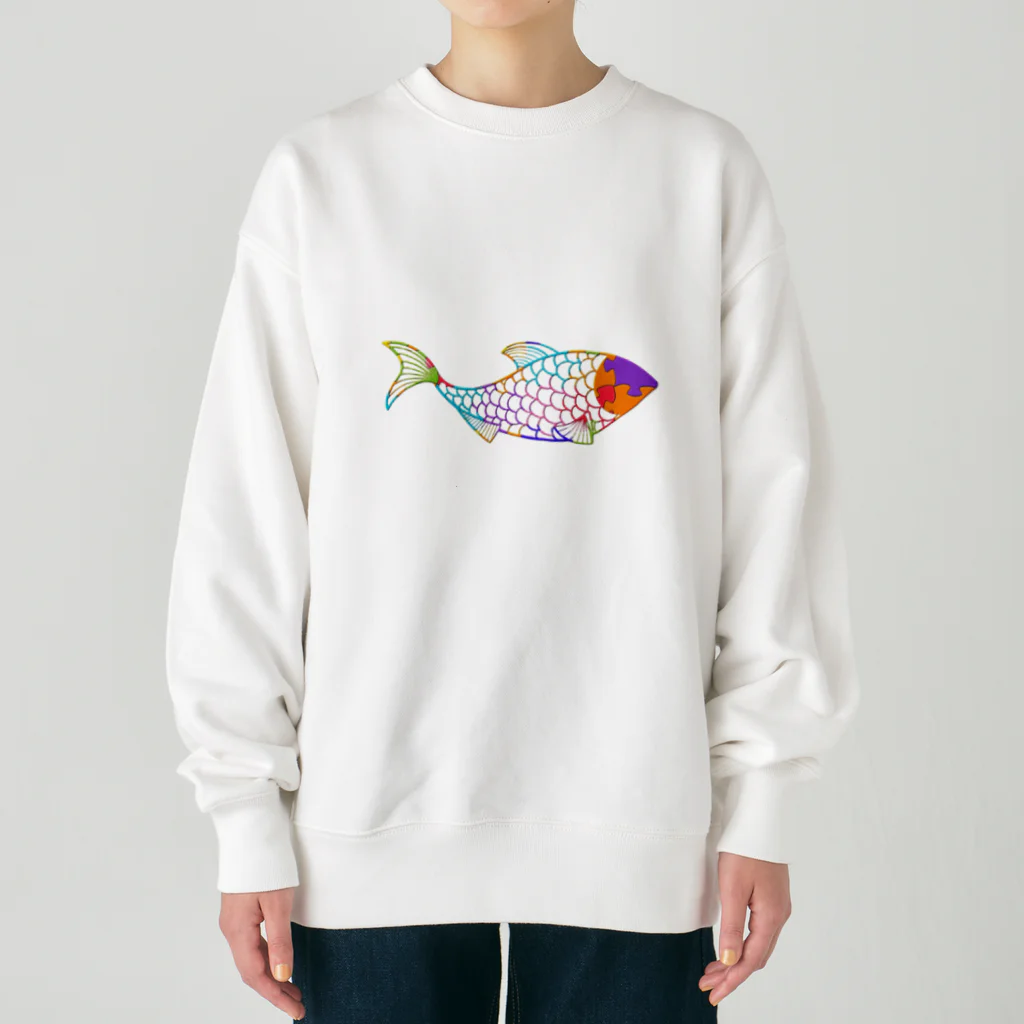 mumusの魚　jigsaw pals Heavyweight Crew Neck Sweatshirt