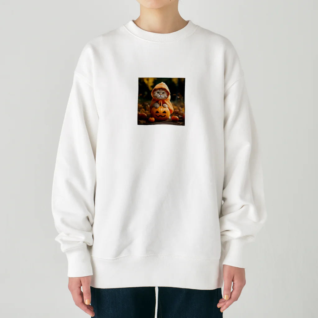 Catharinesのネコのハロウィン Heavyweight Crew Neck Sweatshirt