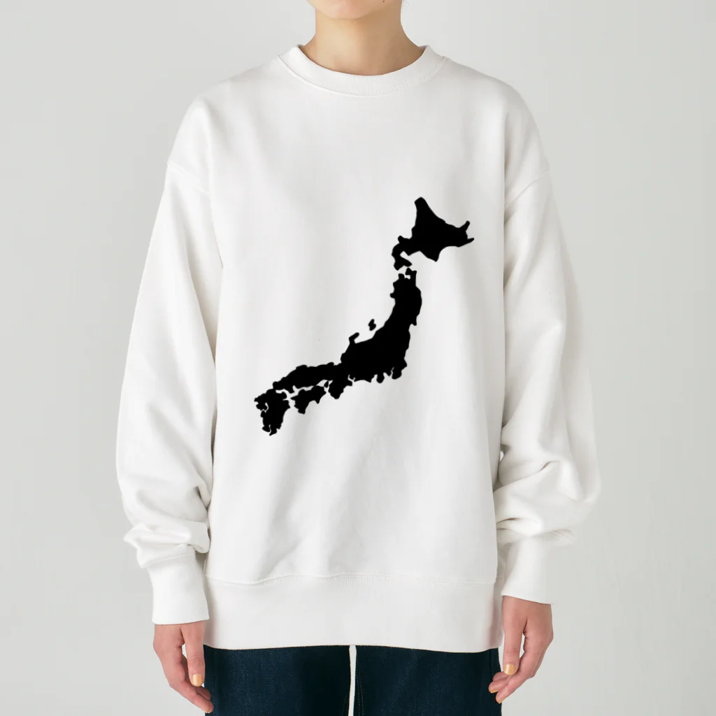 kazukiboxの日本地図 Heavyweight Crew Neck Sweatshirt